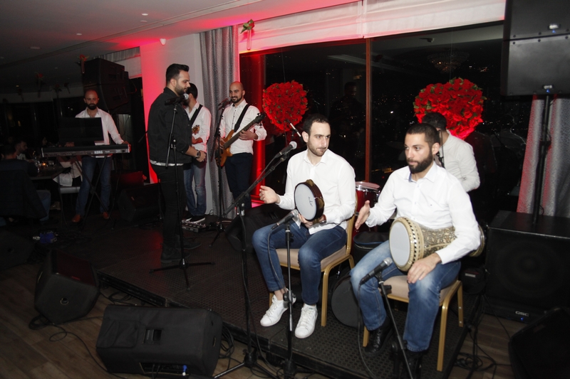 Charbel Khalil and the band at Burj on Bay 